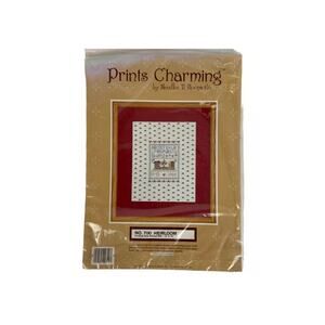 Vintage Prints Charming Heirloom Cross Stitch Kit Sampler by Needles NHoops #700